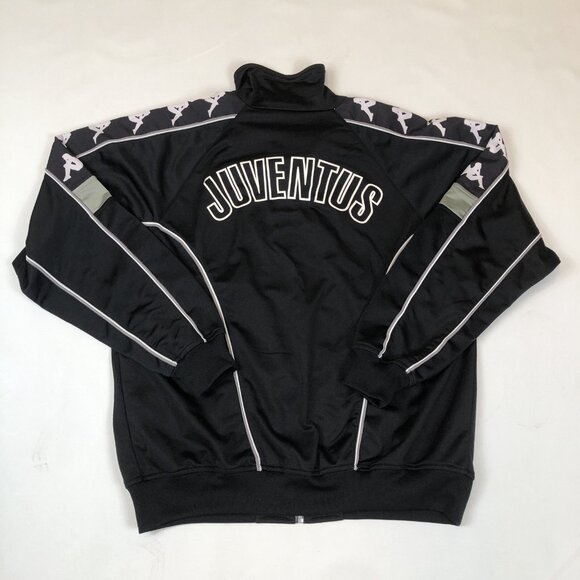 Kappa Juventus Team Warm Up Black Zip Jacket Size Men’s Size Medium Serie A - Picture 2 of 11